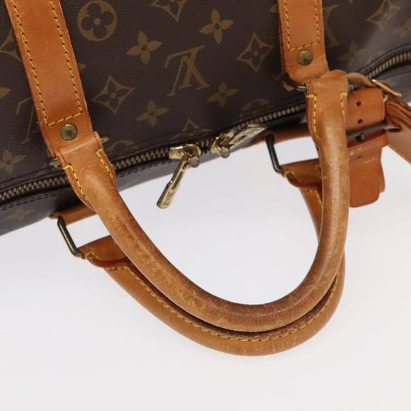 LOUIS VUITTON Monogram Keepall Bandouliere 55 Boston Bag M41414 LV Auth 95973 - Picture 7 of 16